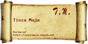 Tisza Maja névjegykártya